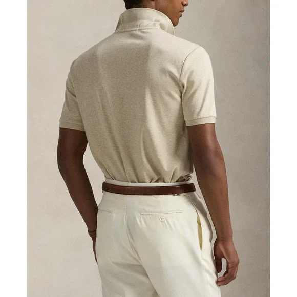 Polo Ralph Lauren Soft Cotton Polo Shirt in Dune Tan Men's 2XB 2X Big & Tall - Picture 10 of 12